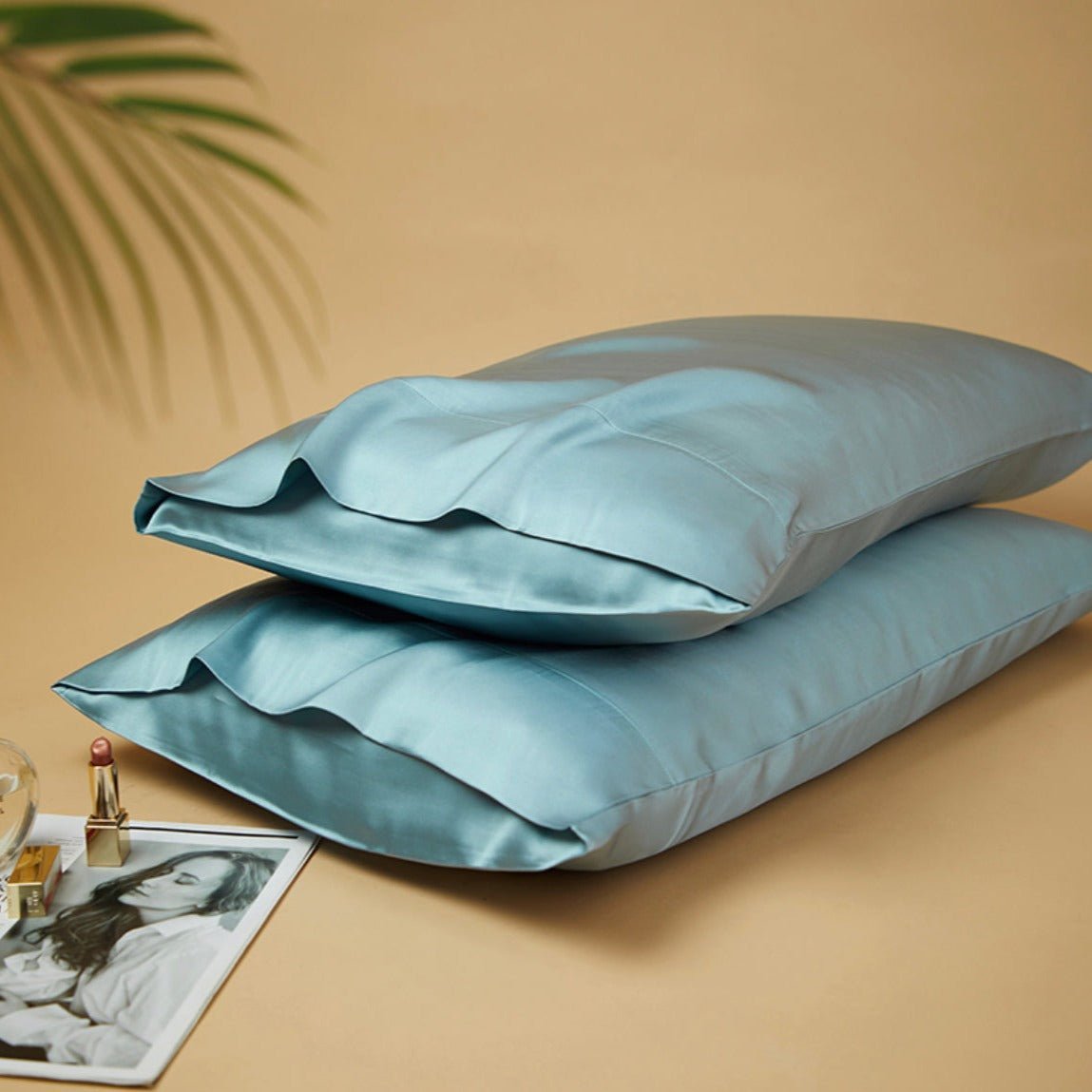 Seidige Geschenkbox: 6A Grad 100% Bio-Maulbeerseiden-Kopfkissenbezug-Set, 2-teilig – 30 Momme, reine Seide auf beiden Seiten