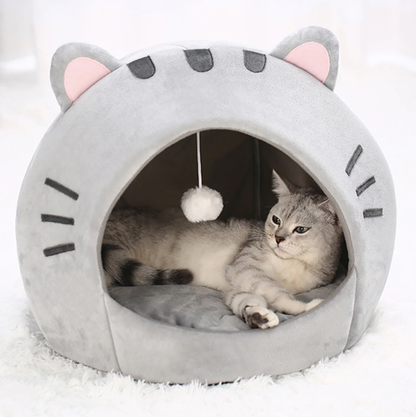 Katzenförmiges Katzenbett