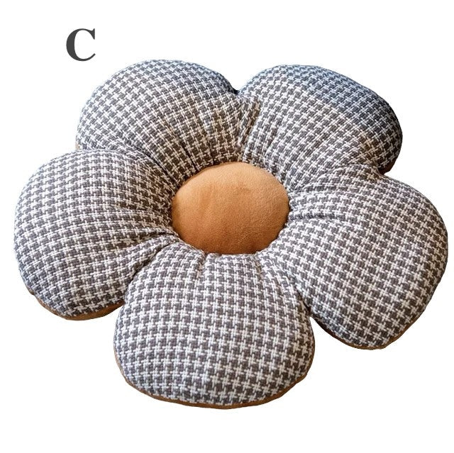 Gefülltes Hahnentritt-Blumenkissen (45cm)