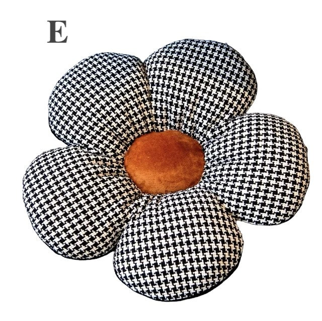 Gefülltes Hahnentritt-Blumenkissen (45cm)