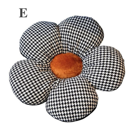 Gefülltes Hahnentritt-Blumenkissen (45cm)