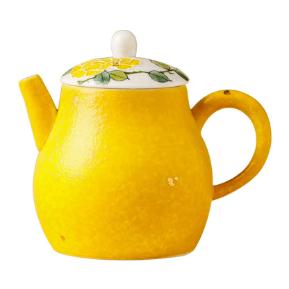 Kaiserliche Blüten handbemalte Porzellan-Teekanne – Heritage Serie