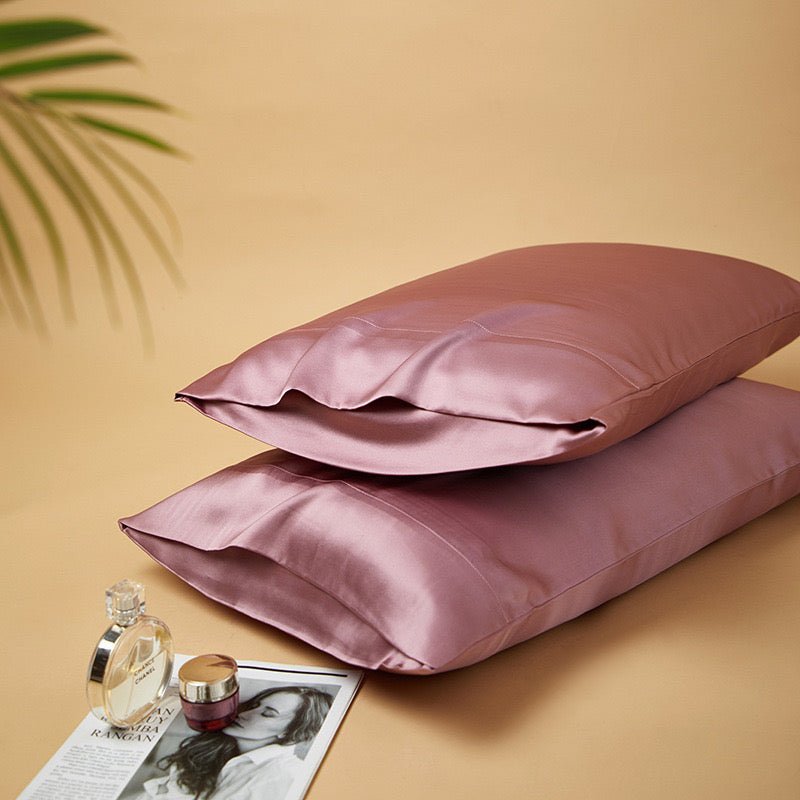 Seidige Geschenkbox: 6A Grad 100% Bio-Maulbeerseiden-Kopfkissenbezug-Set, 2-teilig – 30 Momme, reine Seide auf beiden Seiten