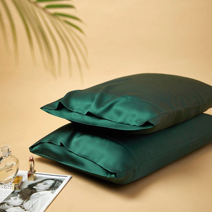 Seidige Geschenkbox: 6A Grad 100% Bio-Maulbeerseiden-Kopfkissenbezug-Set, 2-teilig – 30 Momme, reine Seide auf beiden Seiten