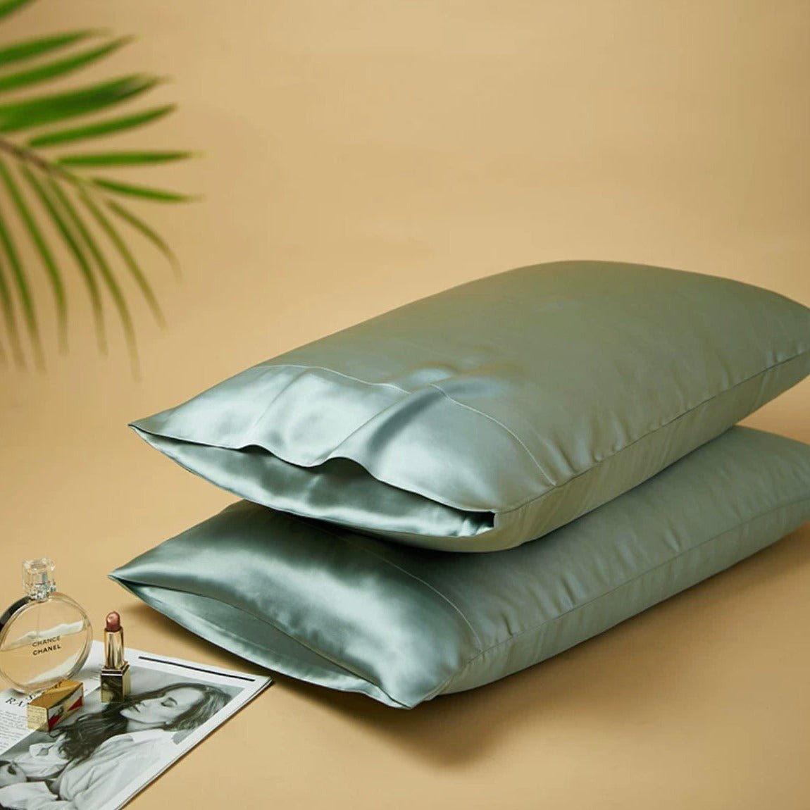 Seidige Geschenkbox: 6A Grad 100% Bio-Maulbeerseiden-Kopfkissenbezug-Set, 2-teilig – 30 Momme, reine Seide auf beiden Seiten